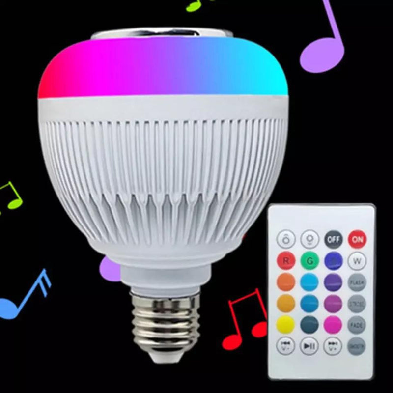 Lampada Bluetooth Led Caixa De Som