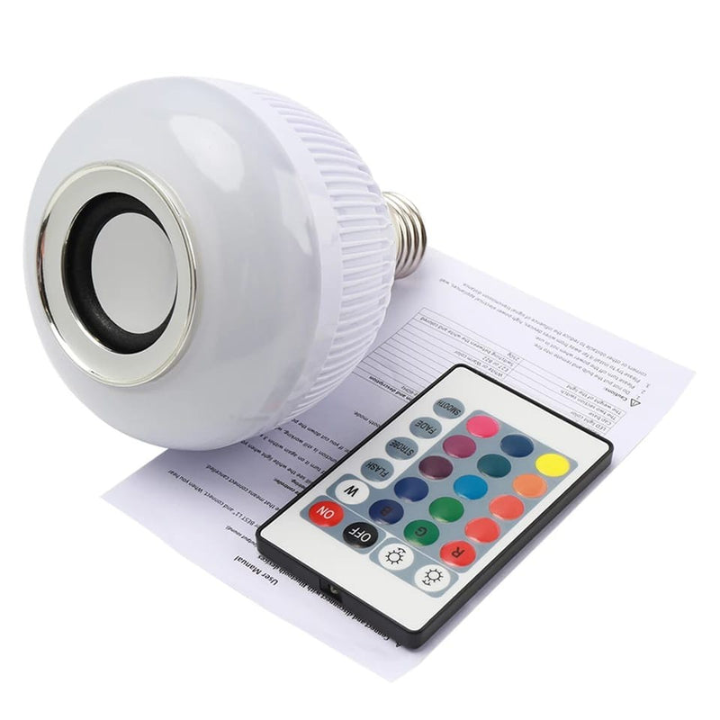 Lampada Bluetooth Led Caixa De Som