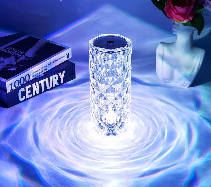 Luminária Cristal Light 16 Cores - Sensível ao Toque + Controle Remoto